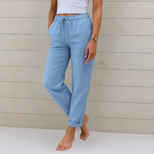 LUSSO™ | Premium atmungsaktive Leinen Stretchhose