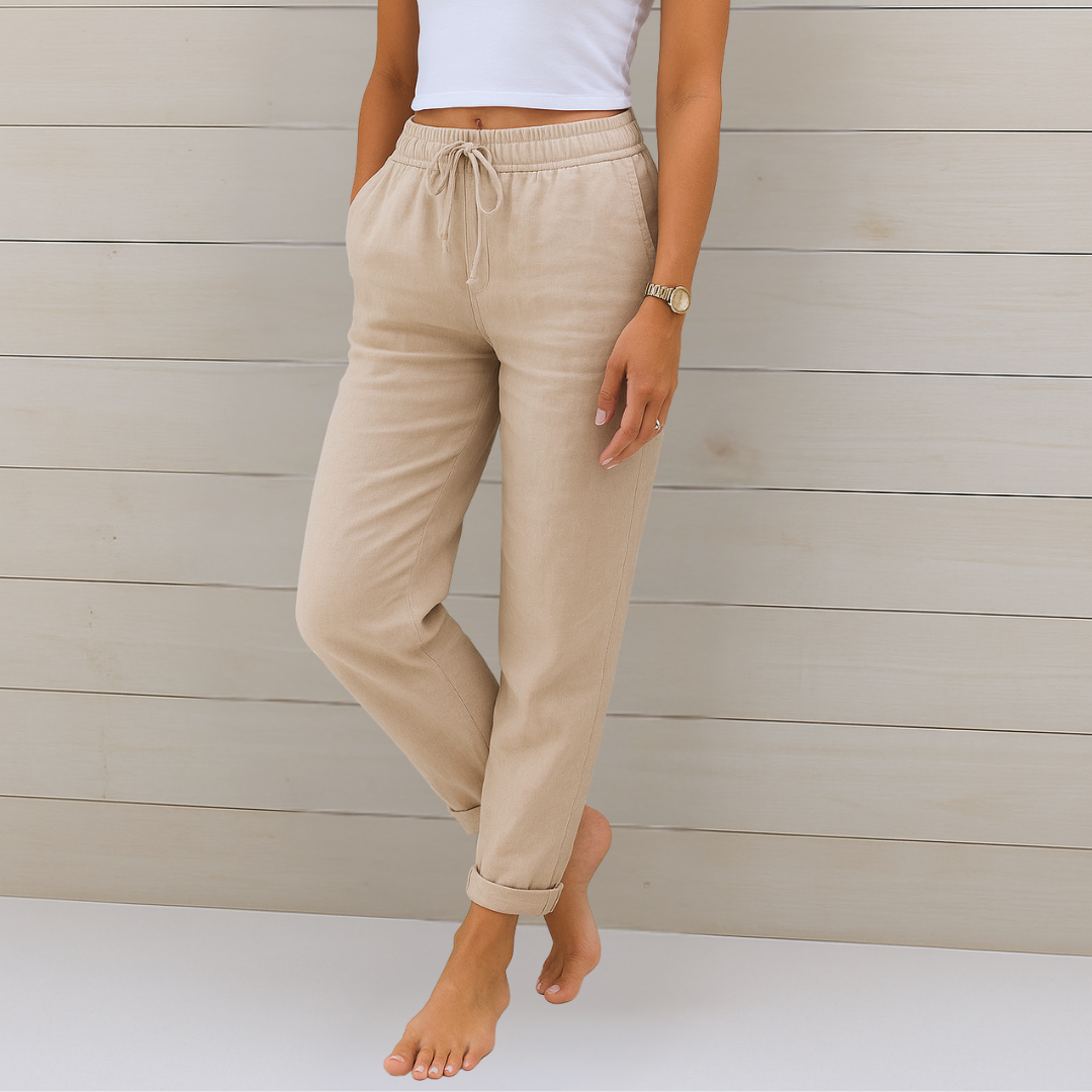 LUSSO™ | Premium atmungsaktive Leinen Stretchhose