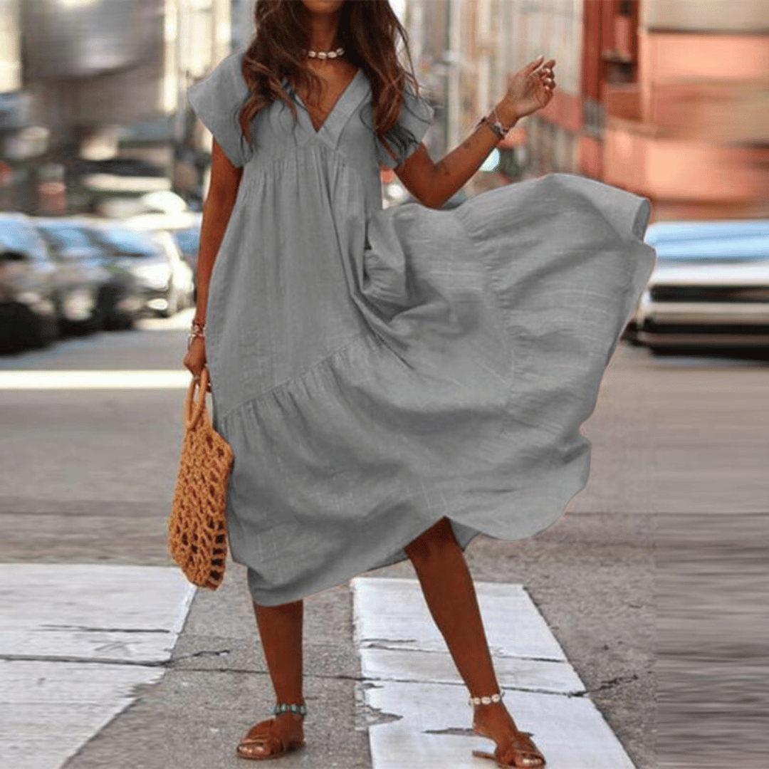 Silvia – Elegantes Kleid mit Bauchbedeckung