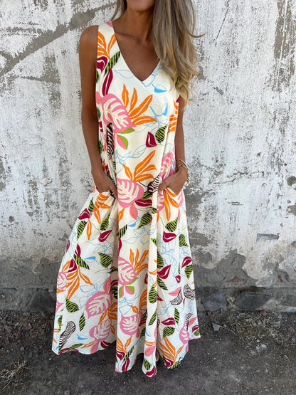 Ingrid – Maxikleid mit Tropischem Flair