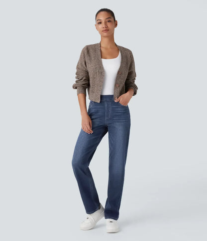 LUSSO™ | Bequeme Hose mit Hohem Bund und Elastischem Material