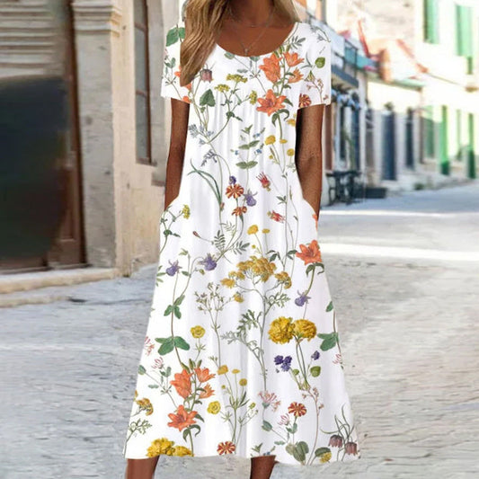 Ruth – Boho Blumenkleid