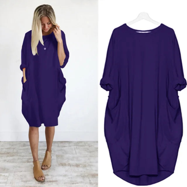 Helena – Elegantes Kleid mit Rundhalsausschnitt