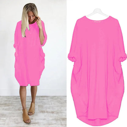 Helena – Elegantes Kleid mit Rundhalsausschnitt