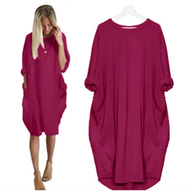 Helena – Elegantes Kleid mit Rundhalsausschnitt