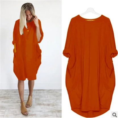 Helena – Elegantes Kleid mit Rundhalsausschnitt