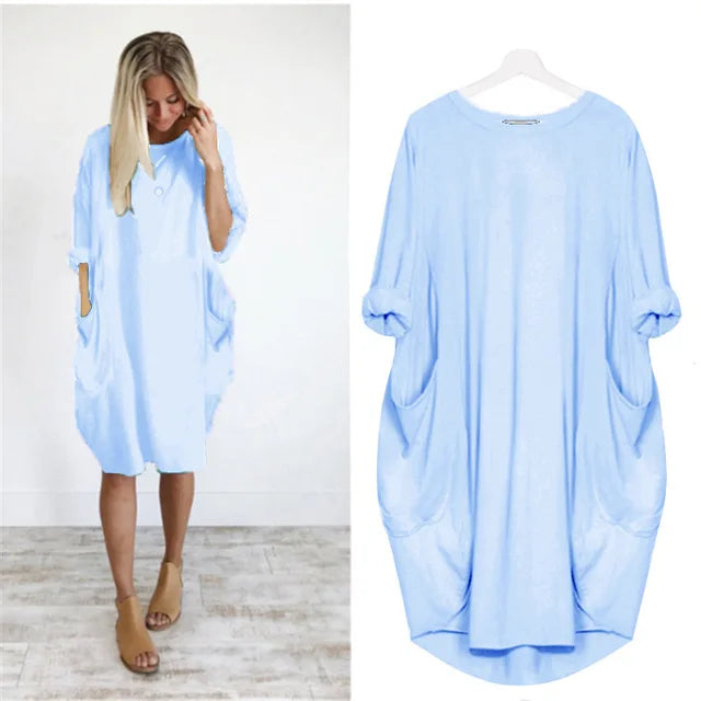 Helena – Elegantes Kleid mit Rundhalsausschnitt