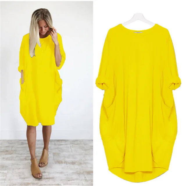 Helena – Elegantes Kleid mit Rundhalsausschnitt