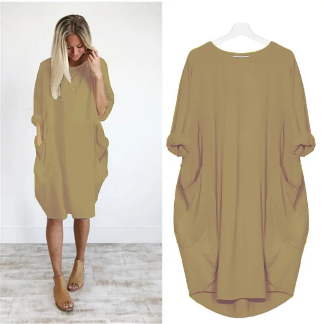 Helena – Elegantes Kleid mit Rundhalsausschnitt
