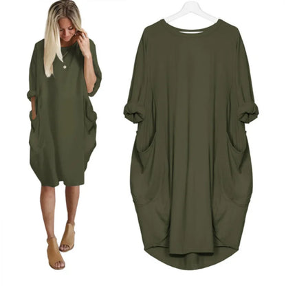 Helena – Elegantes Kleid mit Rundhalsausschnitt