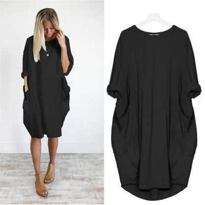 Helena – Elegantes Kleid mit Rundhalsausschnitt