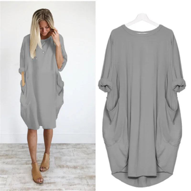 Helena – Elegantes Kleid mit Rundhalsausschnitt