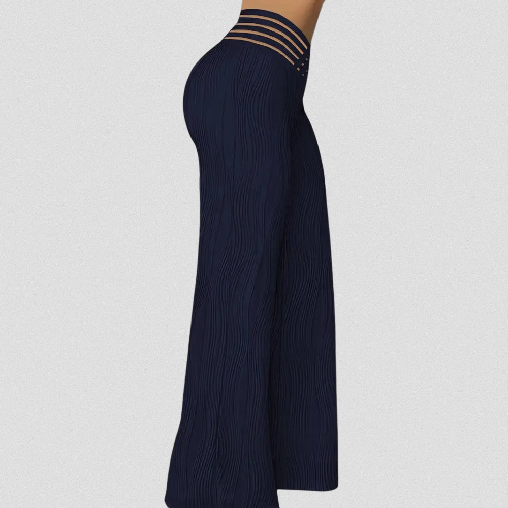 LUSSO™ – Elegante Plissé Hose Mit Streifenbund