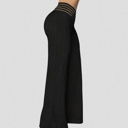 LUSSO™ – Elegante Plissé Hose Mit Streifenbund