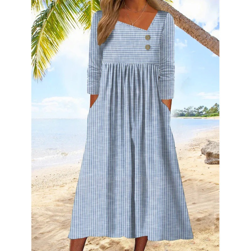 Petra – Gestreiftes Midikleid