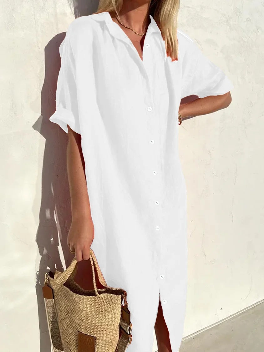 Ava – Elegantes Lagenkleid mit Bauchbedeckung