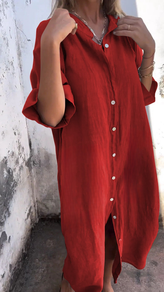Ava – Elegantes Lagenkleid mit Bauchbedeckung