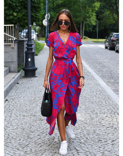 Carol – Buntes Kleid mit Bauchbedeckung