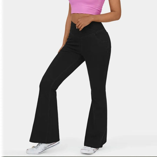 LUSSO™ - Hochtaillierte, ausgestellte Jeanshose