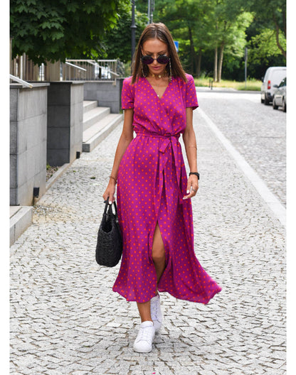 Carol – Buntes Kleid mit Bauchbedeckung