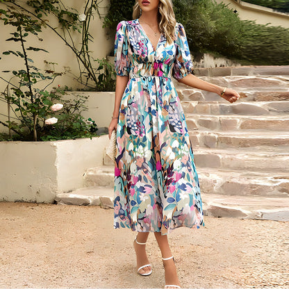 Viktoria – Maxikleid mit Blumenprint