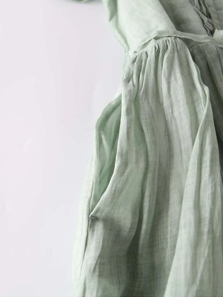 Jennifer – Sommerkleid aus Leinen mit Boho-Charme