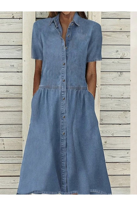 Brigitte – Hemdblusenkleid aus Denim