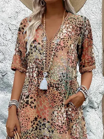 Mia – Farbenfrohes Midikleid