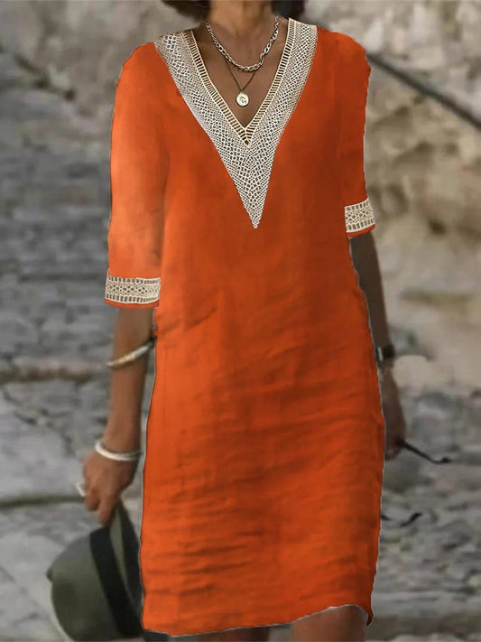 Evelyn – Lässiges Sommerkleid mit Spitzendetails