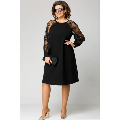 HARALDA I LÄSSIGES LANGÄRMELIGES KLEID