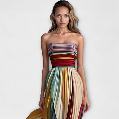 Karolina – Mehrfarbiges Sommerkleid